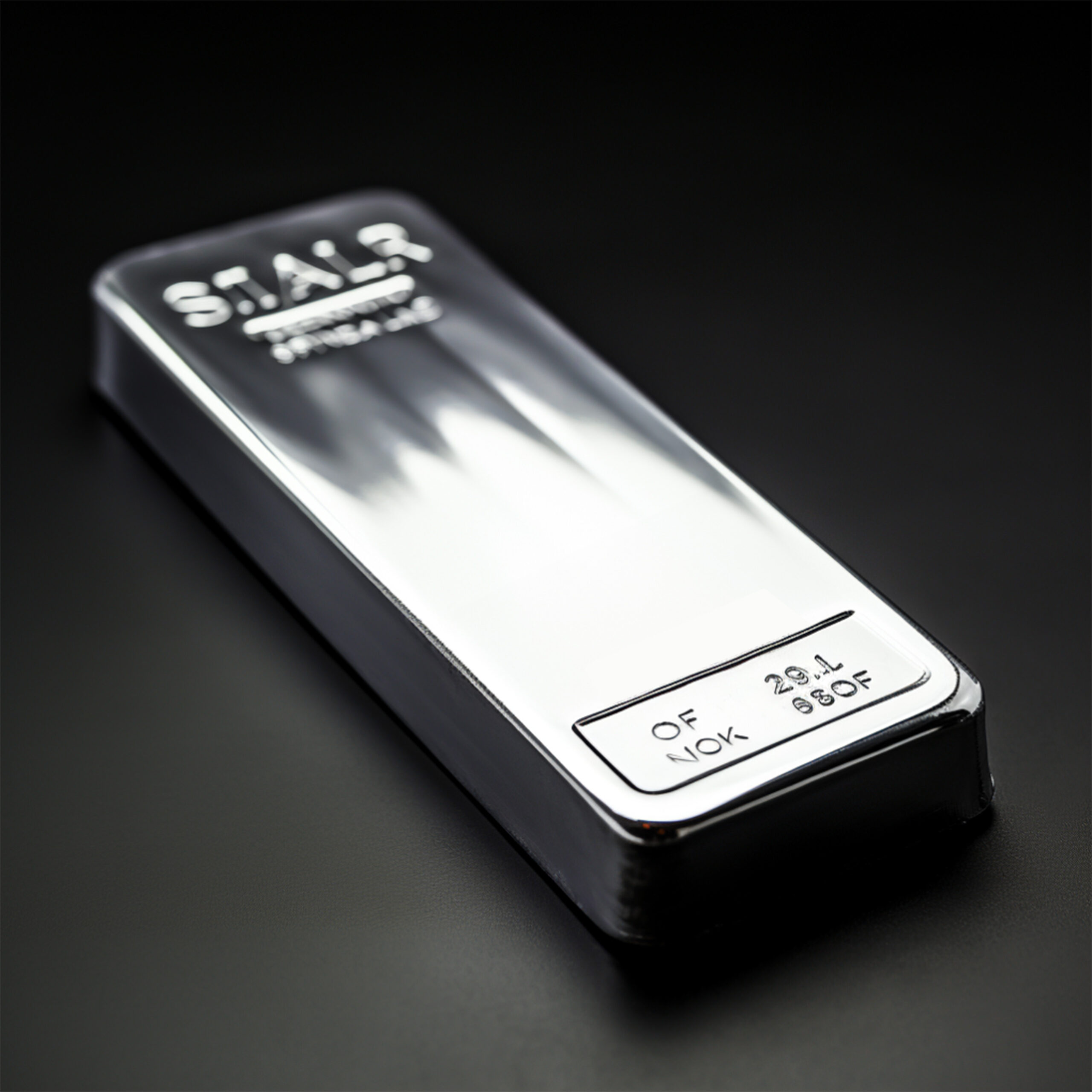Trading con Plata. Un lingote de plata.